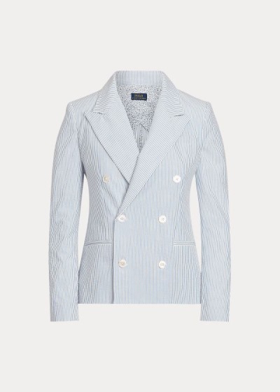 Women's Polo Ralph Lauren Cotton Seersucker Blazers | 620137WXM